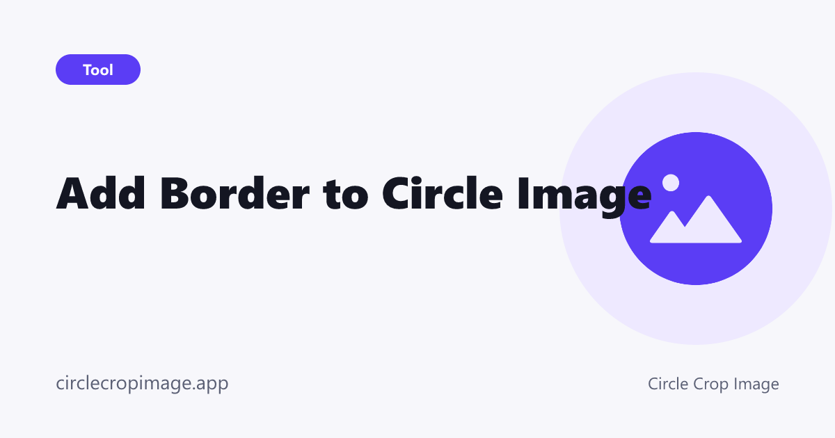 Add Border to Circle Image preview card on Circle Crop Image