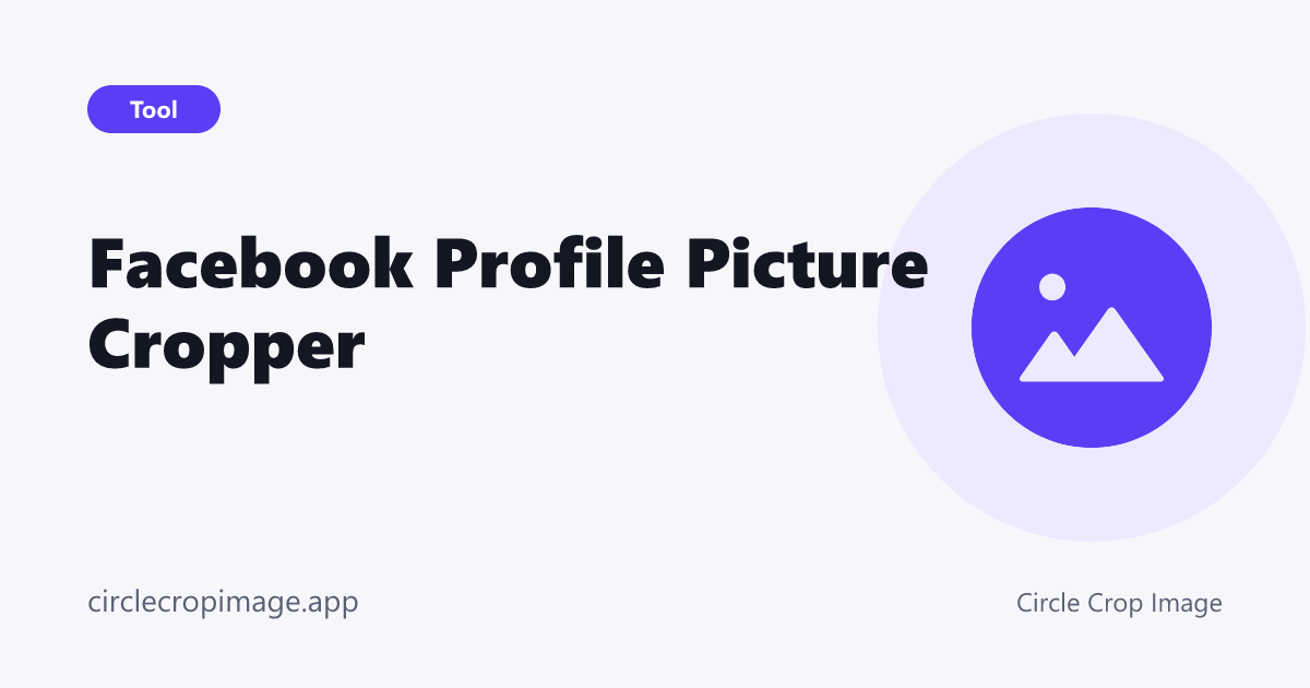Facebook Profile Picture Cropper preview card on Circle Crop Image