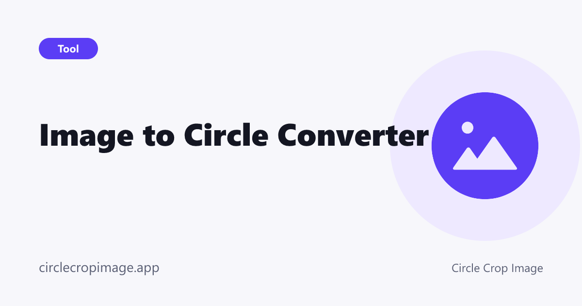 Image to Circle Converter preview card on Circle Crop Image