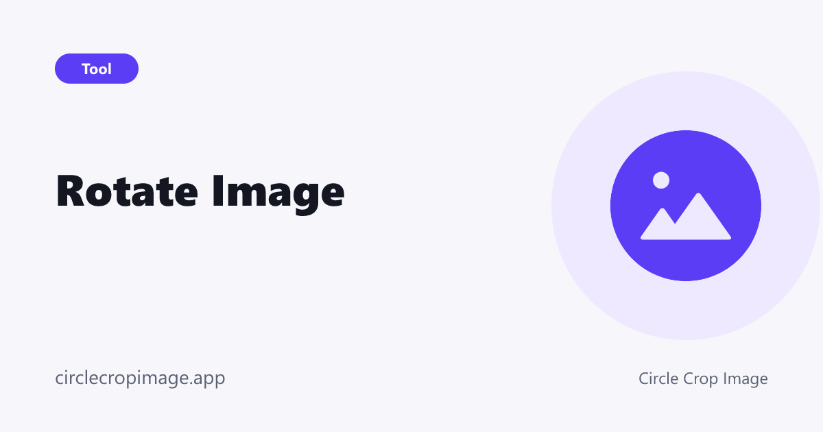 Rotate Image preview card on Circle Crop Image